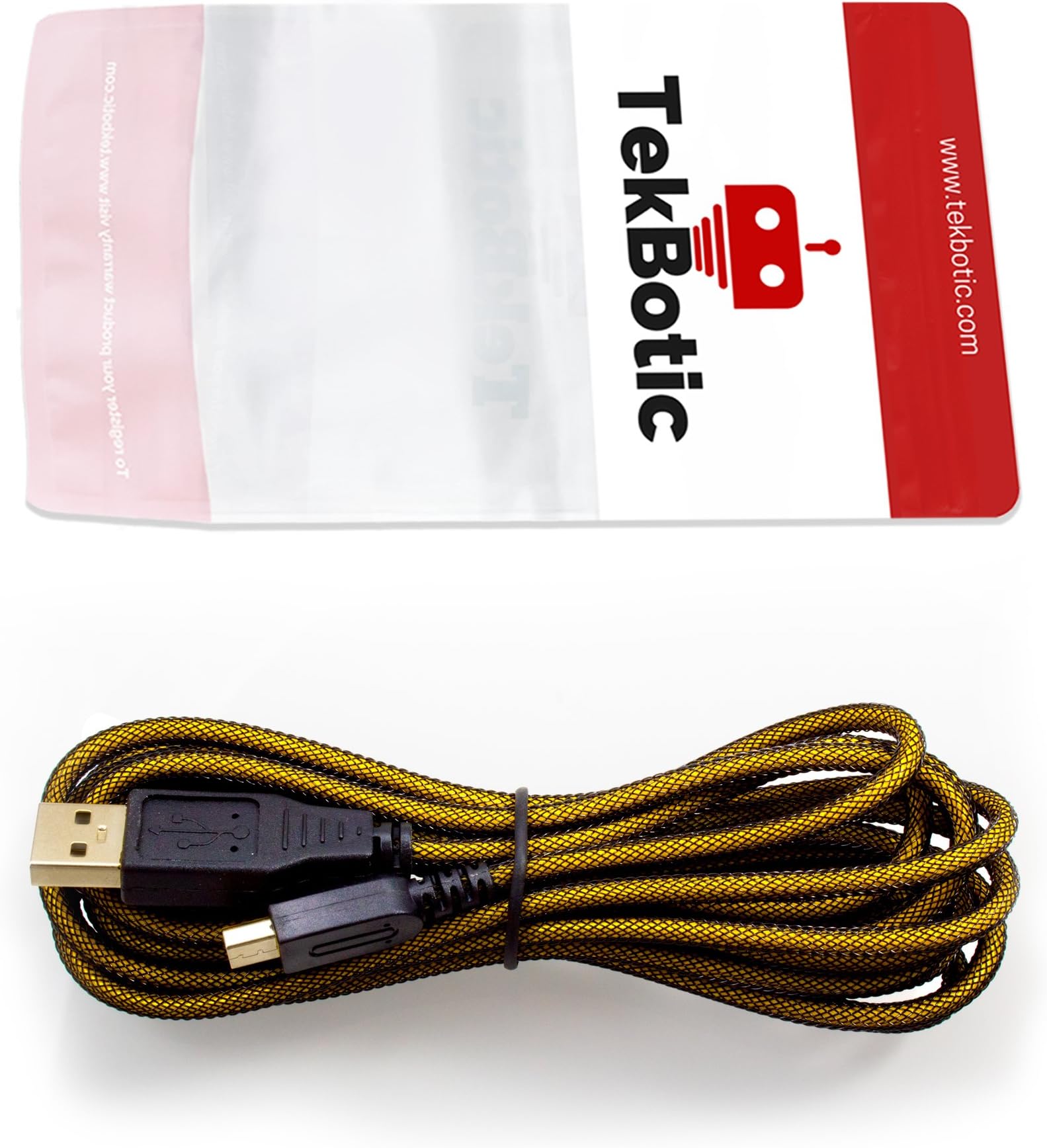 tekbotic ChargePlay+ 3DS charger 3DS USB cable for Nintendo 3DS (10ft, Yellow)