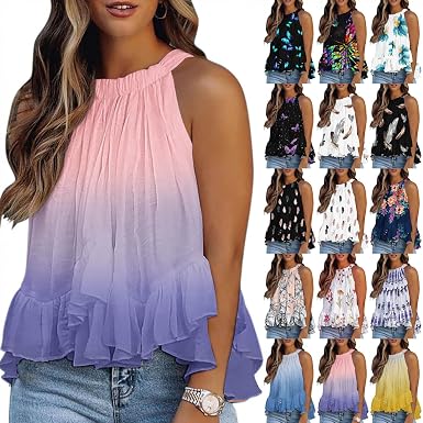 Printed Tunic Blouses Shirts 