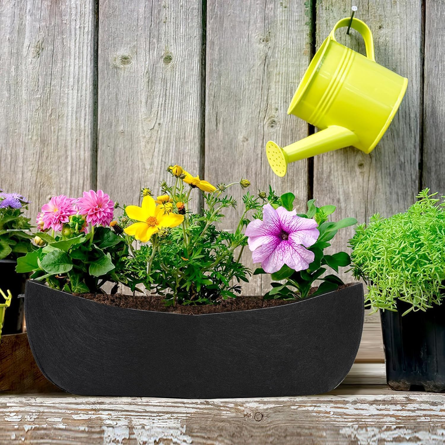 Augshy Planter Liners for Window Box, 36 Inch 4Pcs Non-Woven Plant Inserts image 5