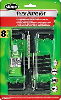 Slime 20464 Flat Tyre Plug Repair Kit, Puncture Repair, Cars, Motorbikes, Trailers, Off-Road and All-Terrain Vehicles, Whe...