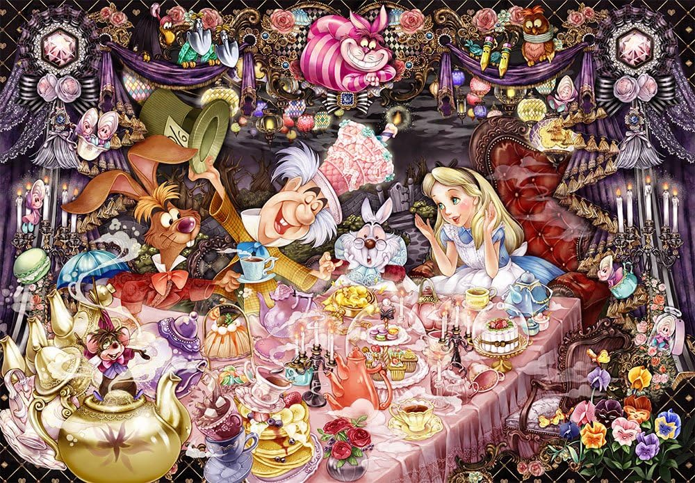 Tenyo 1000 Dream of The Tea Party That Does not Wake up Alice in Wonderland Piece Jigsaw Puzzle (51x73.5cm)