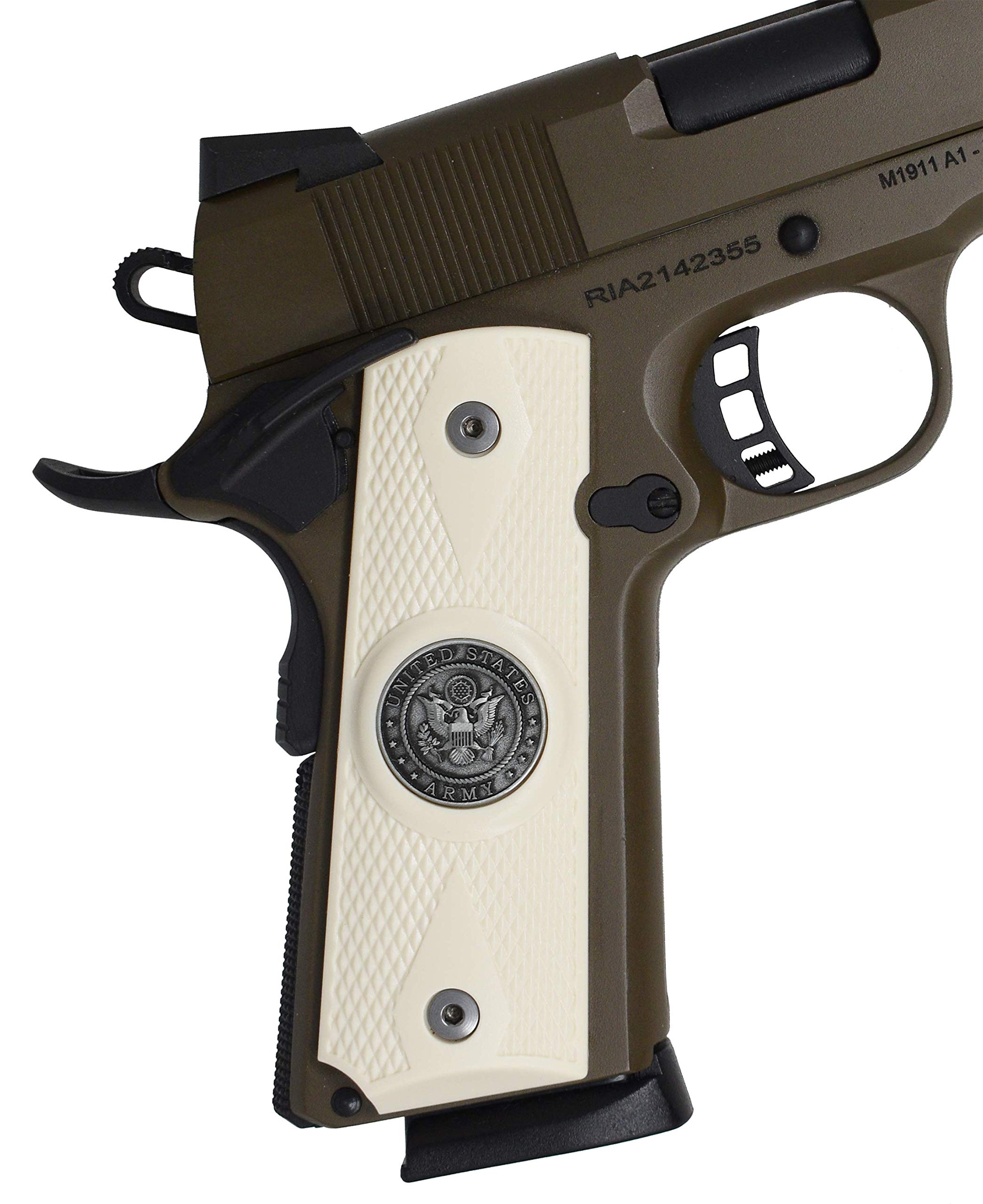 LOKGRIPS 1911フルサイズ用 G10 ガバメントグリップ パニッシャー MIL