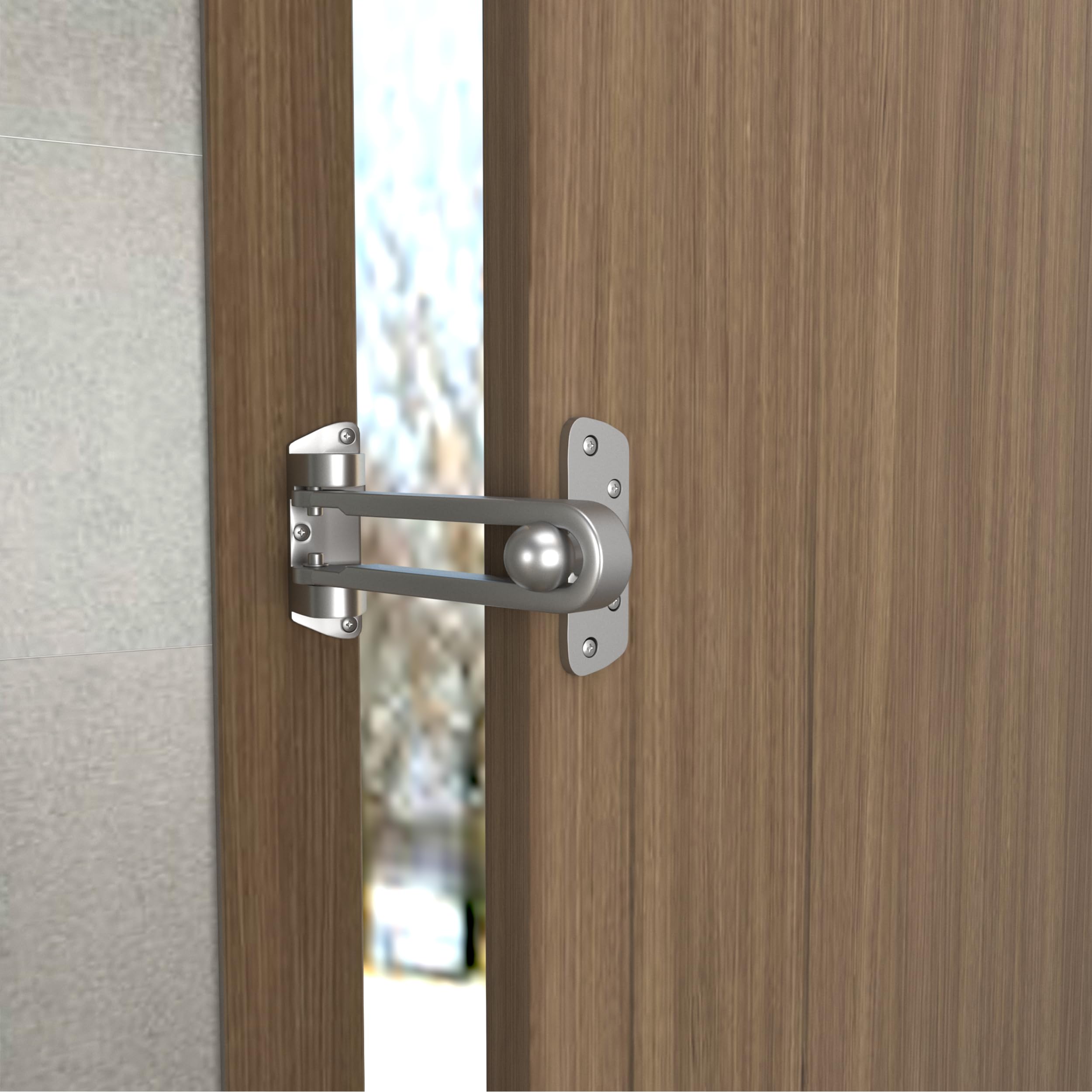 Boniry Heavy Duty Security Door Lock | Anti-Theft Door Guard Latch for Front and Inside Door | Ideal for Home,Office (Silver)-image-33