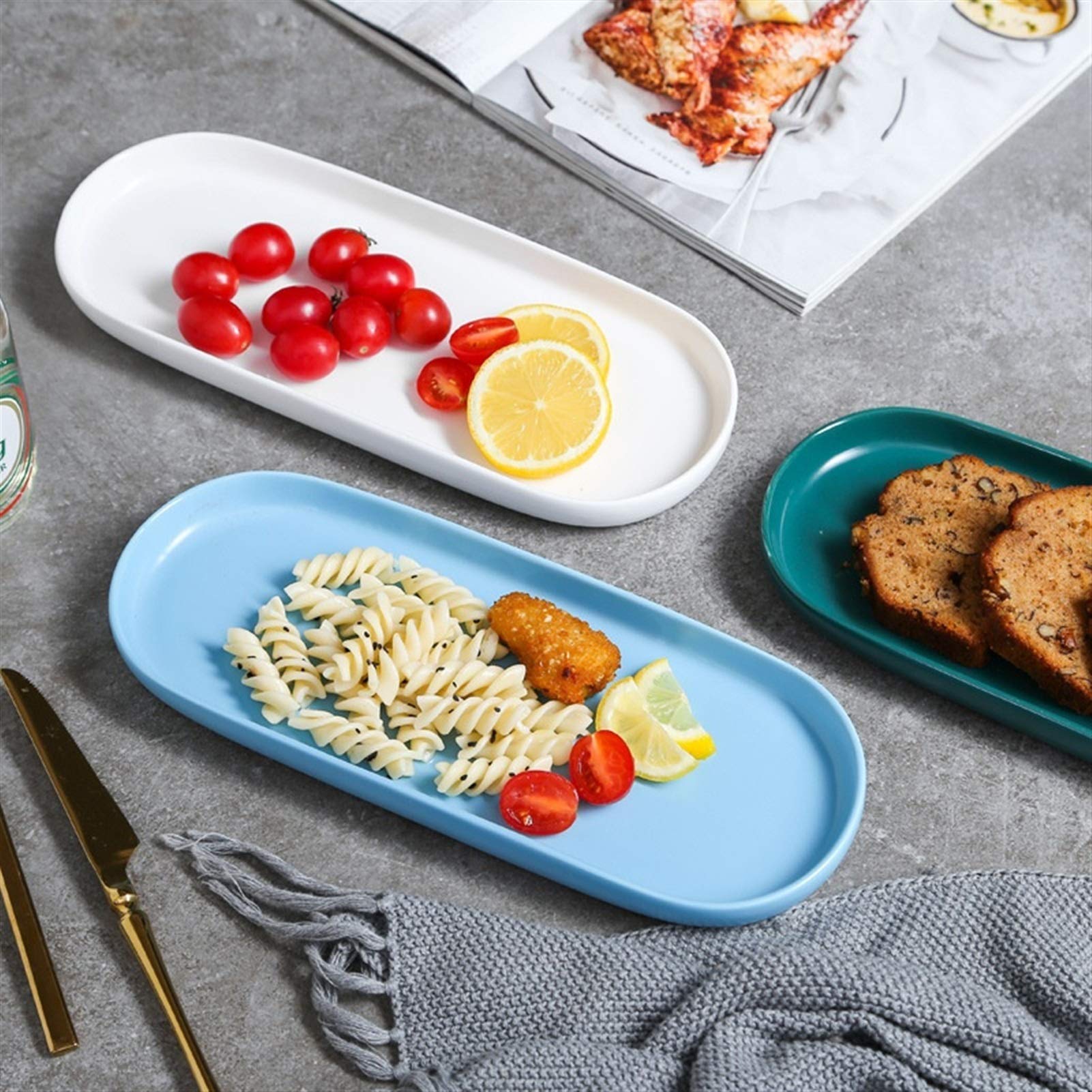 Nordycki zestaw ceramicznych zastawy stołowej stylowy dom jadalnia i serwowania owoców zastawa stołowa nowoczesny design eleganckie naczynia do rodzinnych posiłków i rozrywki