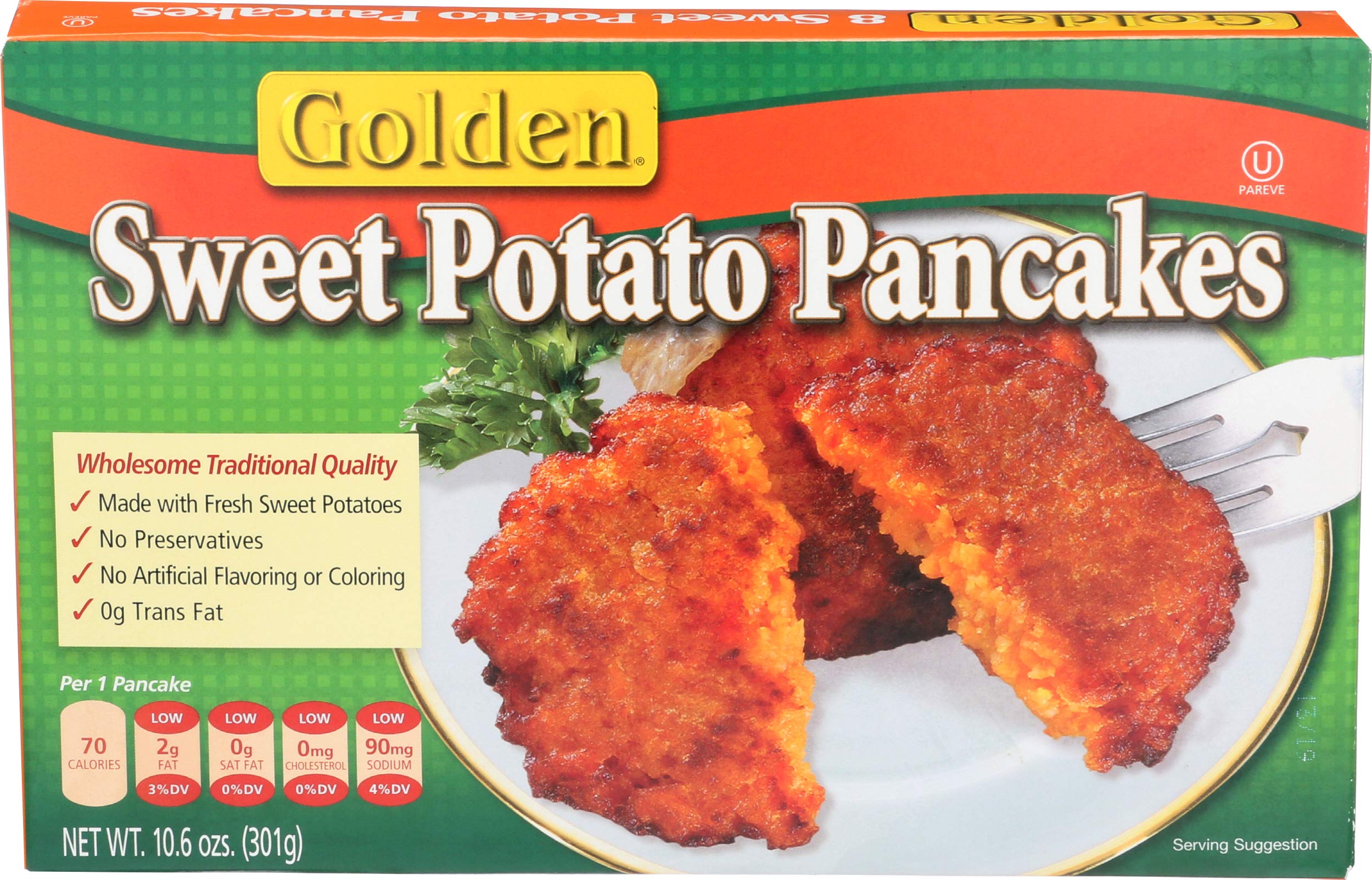 GOLDEN Pancake, Potato Sweet, 10.6 Ounce (Pack of 12)