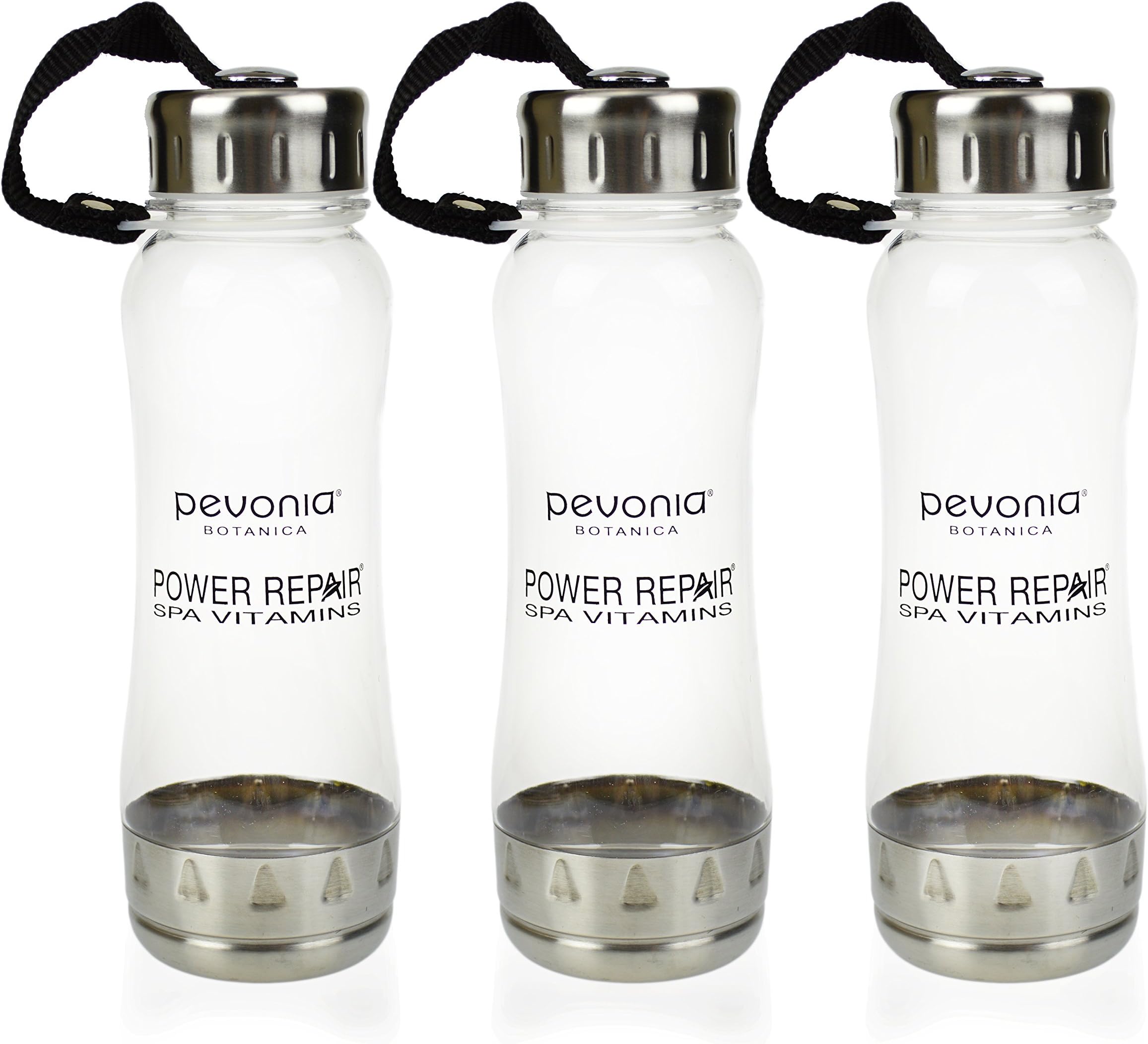 Clear Plastic Sealed Water Bottles with Screw-On Lids - 3 pack