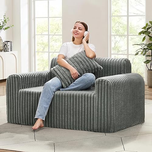 Hobestluk Couch Sofa 2-Seater Foam Sofa Loveseat for Small Spaces