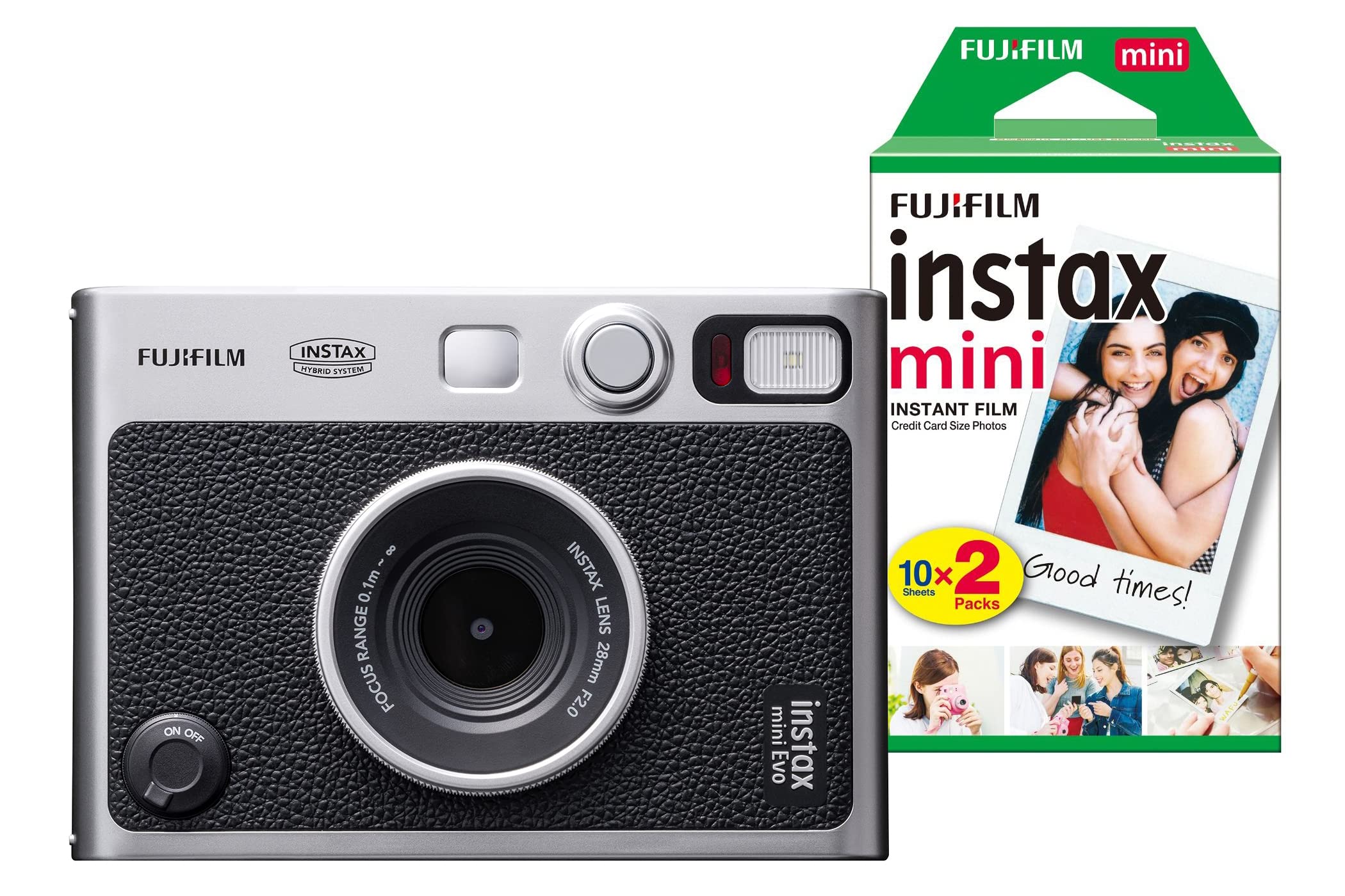 Fujifilm Mini Evo Hybrid Instant Camera inc 20 Shots - Black