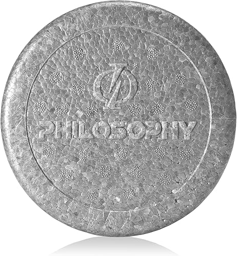 Miniatura 3 de Philosophy Gym Rodillo de espuma de alta densidad de 18 pulgadas para ejercicio, masaje, recuperación muscular, redondo, gris