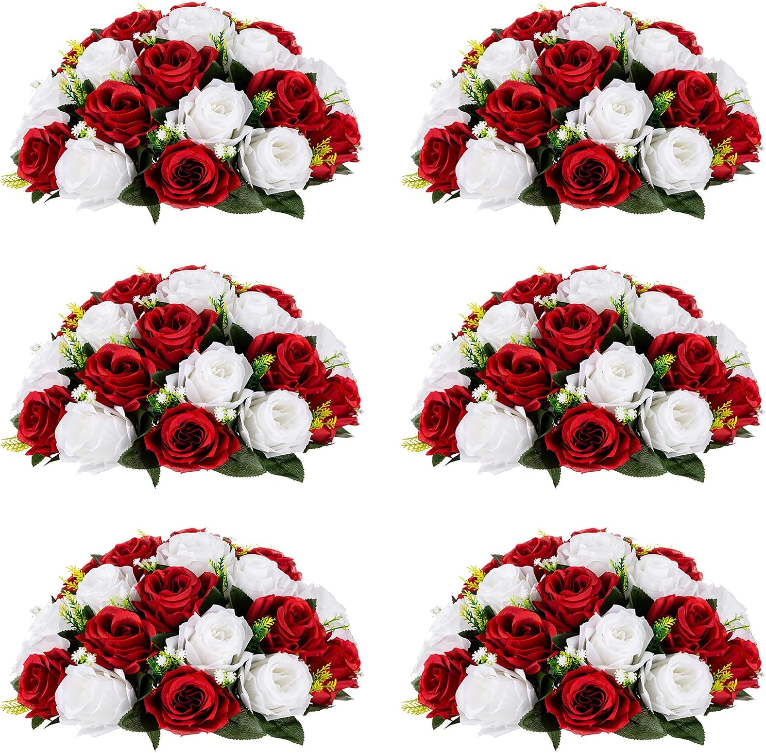 NUPTIO Large Flower Wedding Centerpieces 6 Pcs 13.8in