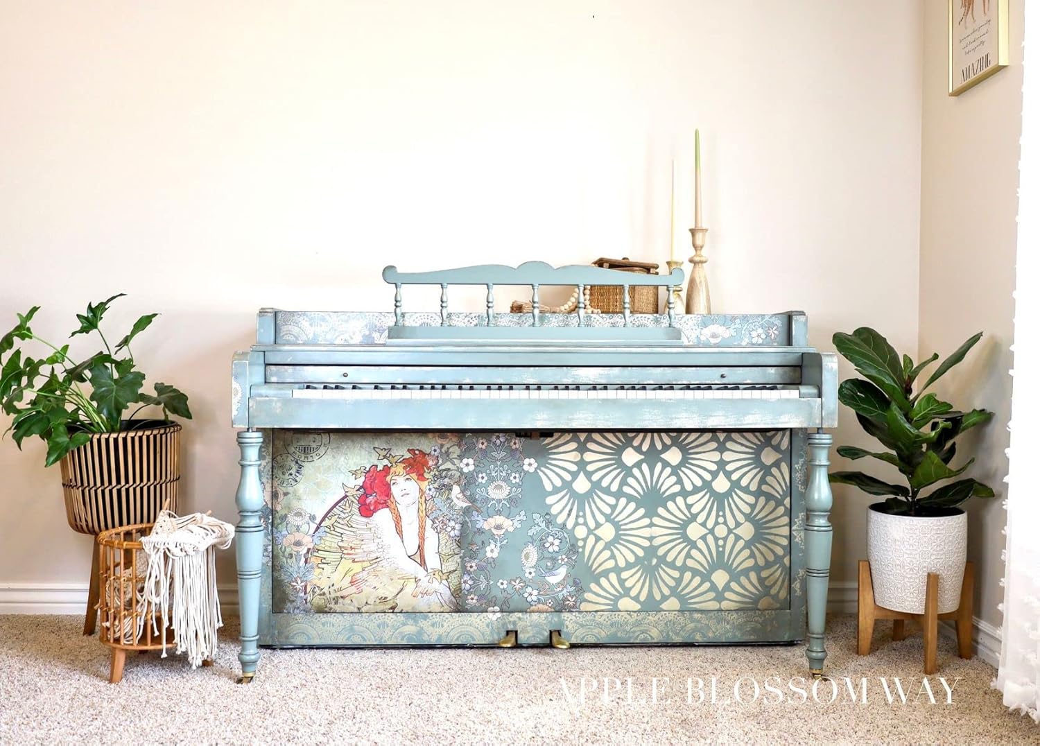 Redesign with Prima Redesign Stencil Cece Modern Deco Sheet Size 18"x25",Design Size 15.4"x21.4"655350654399