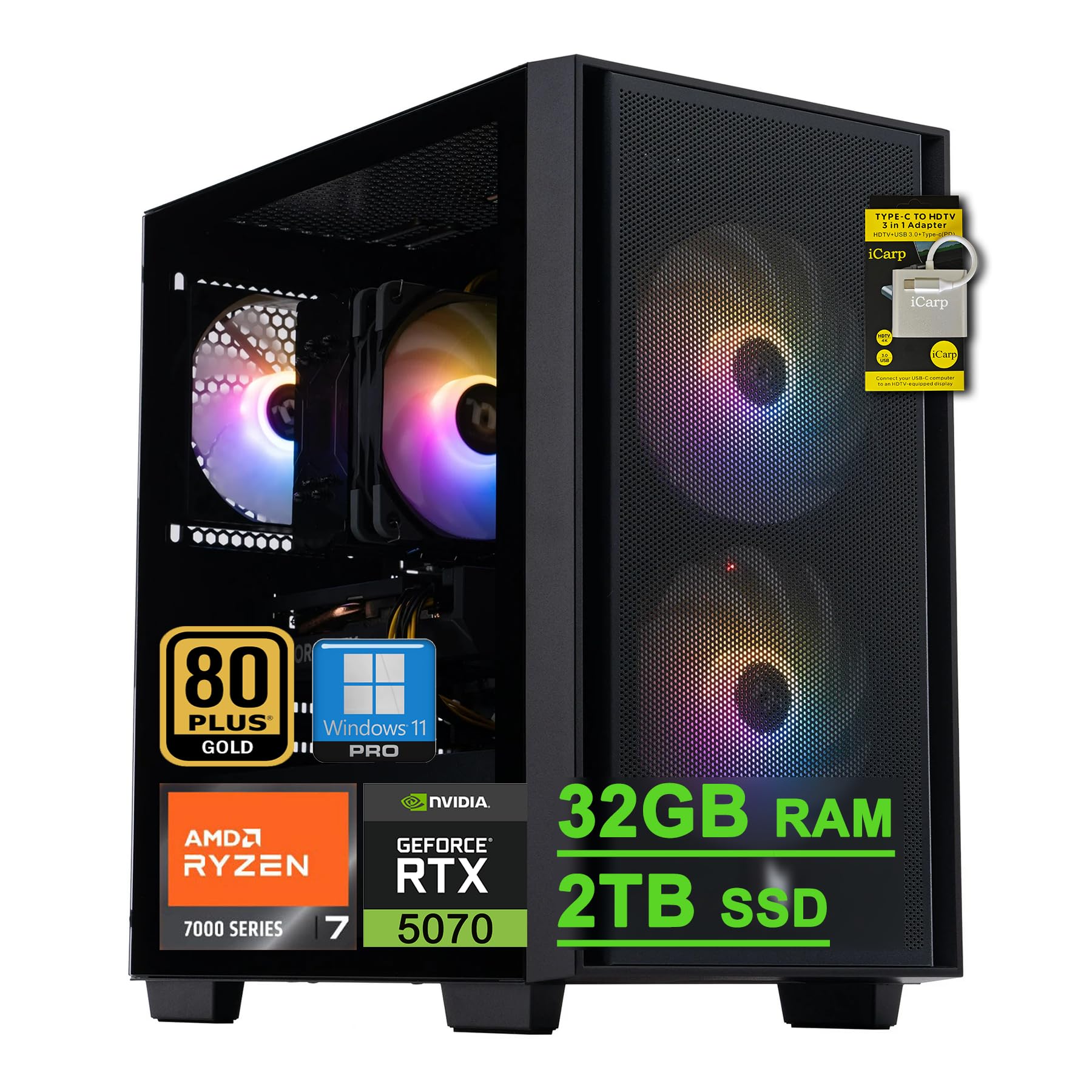 Amazon.com: acer Nitro 60 Gaming Desktop Computer AMD Octa-core