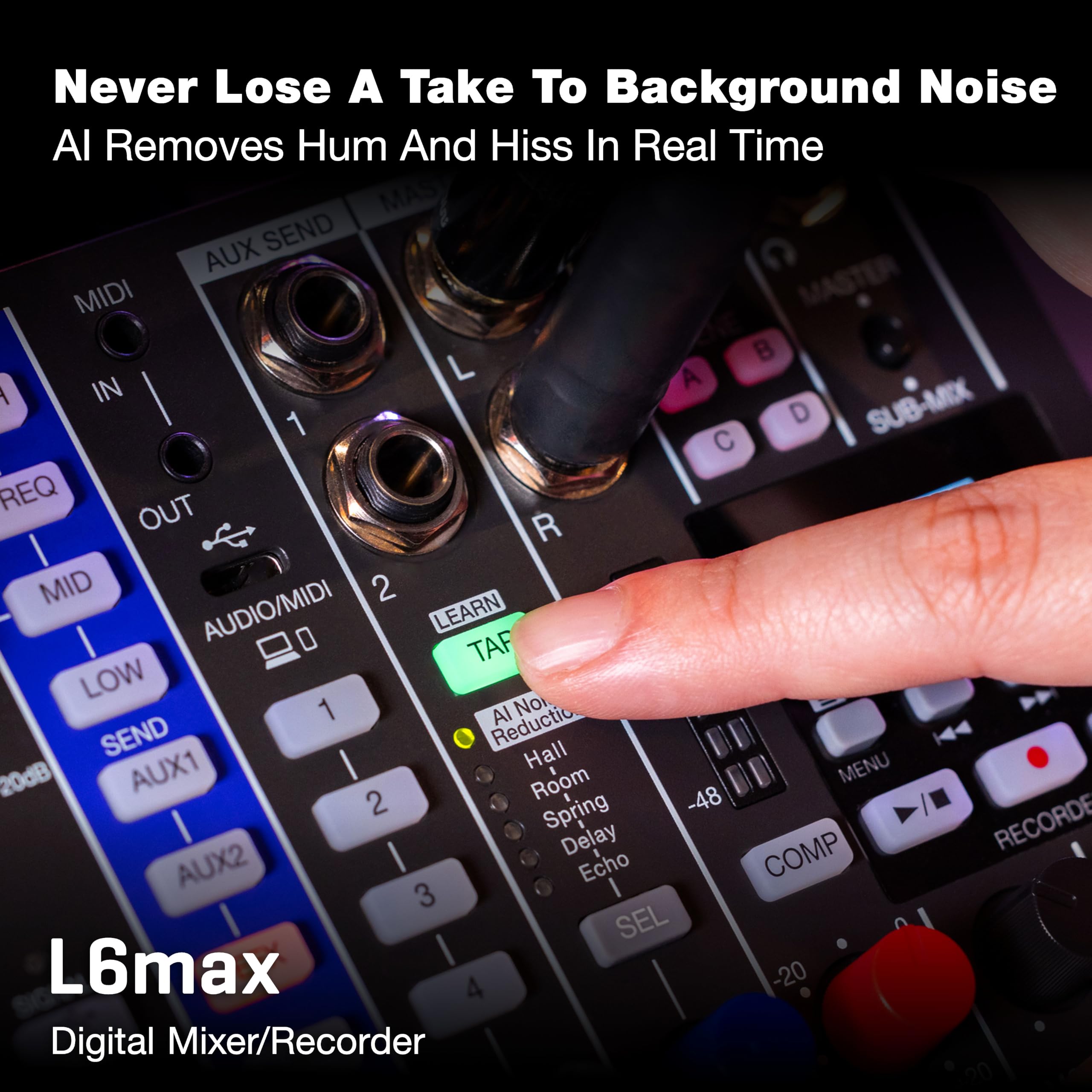 Zoom Livetrak L6Max Mixer e Gravador Digital, 12 Canais, 32 Bits