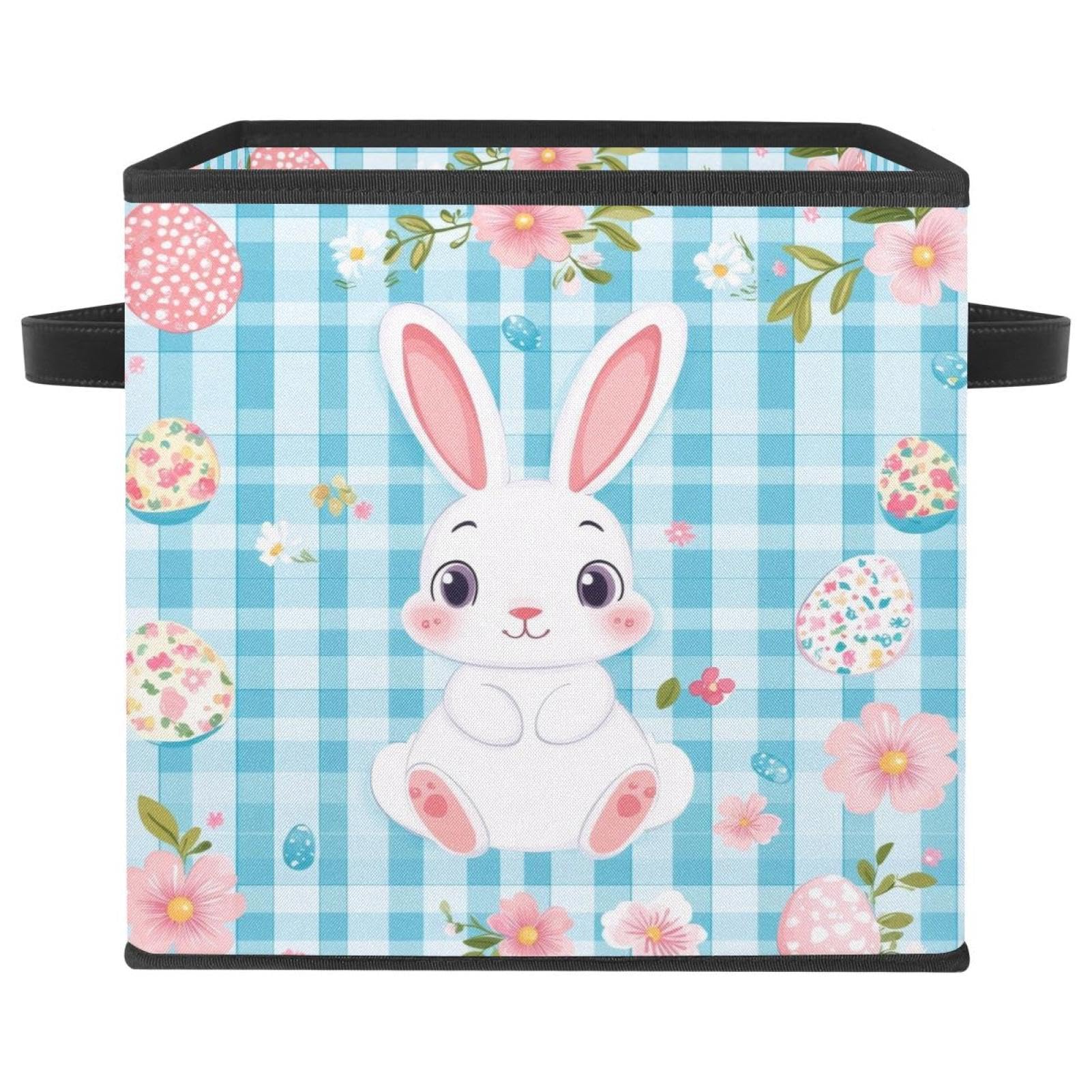 Boîte rangement lapin de Pâques pliable pour ranger le désordre des chambres