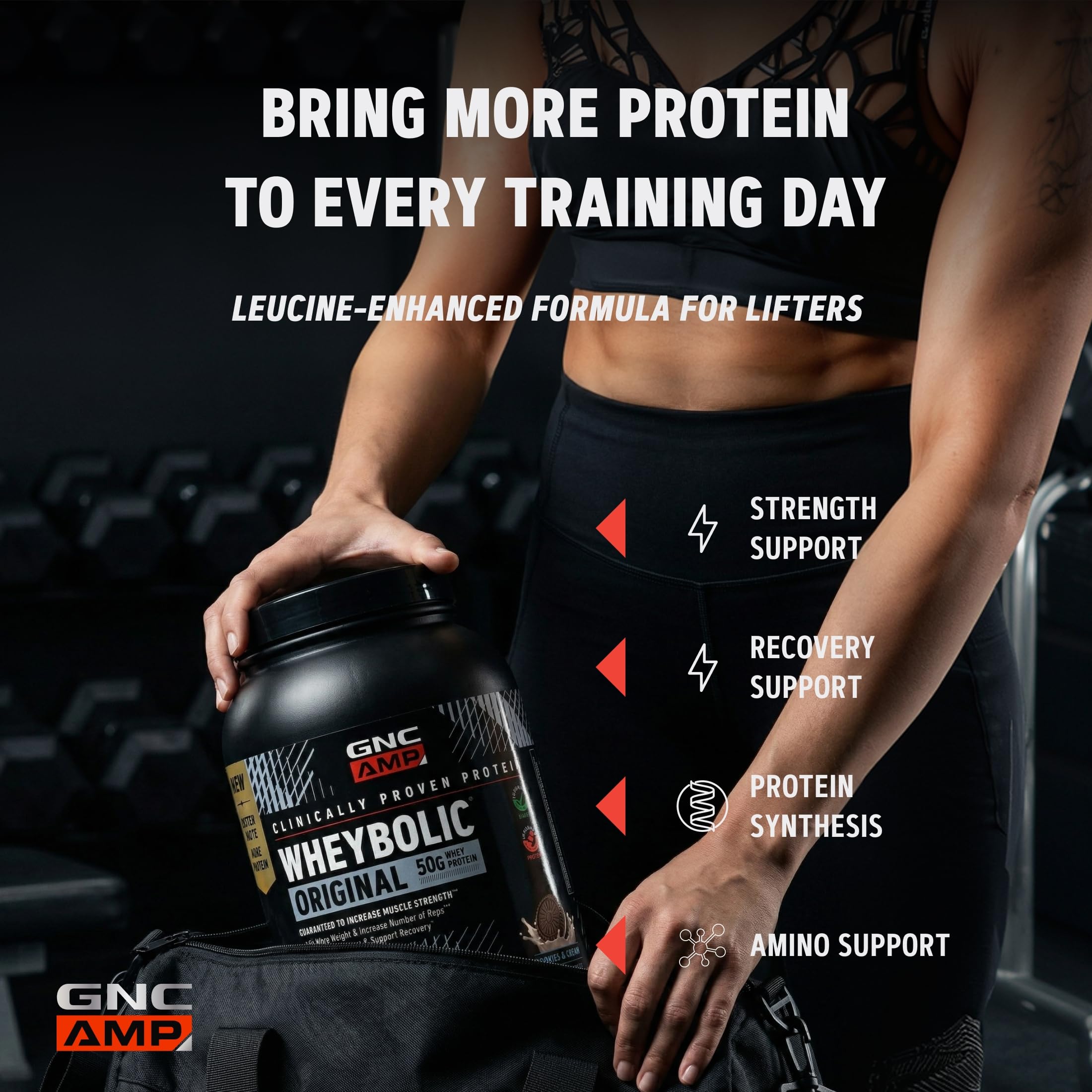 GNC AMP New Wheybolic, Chocolate Fudge, 59.4 oz, 26 Servings — Amazon image 3