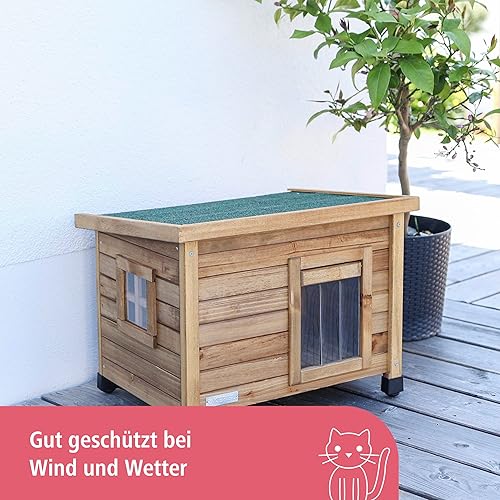 Miniatura 3 de Kerbl Rustica - Casa para gatos, 22.4 x 17.7 x 16.9 in