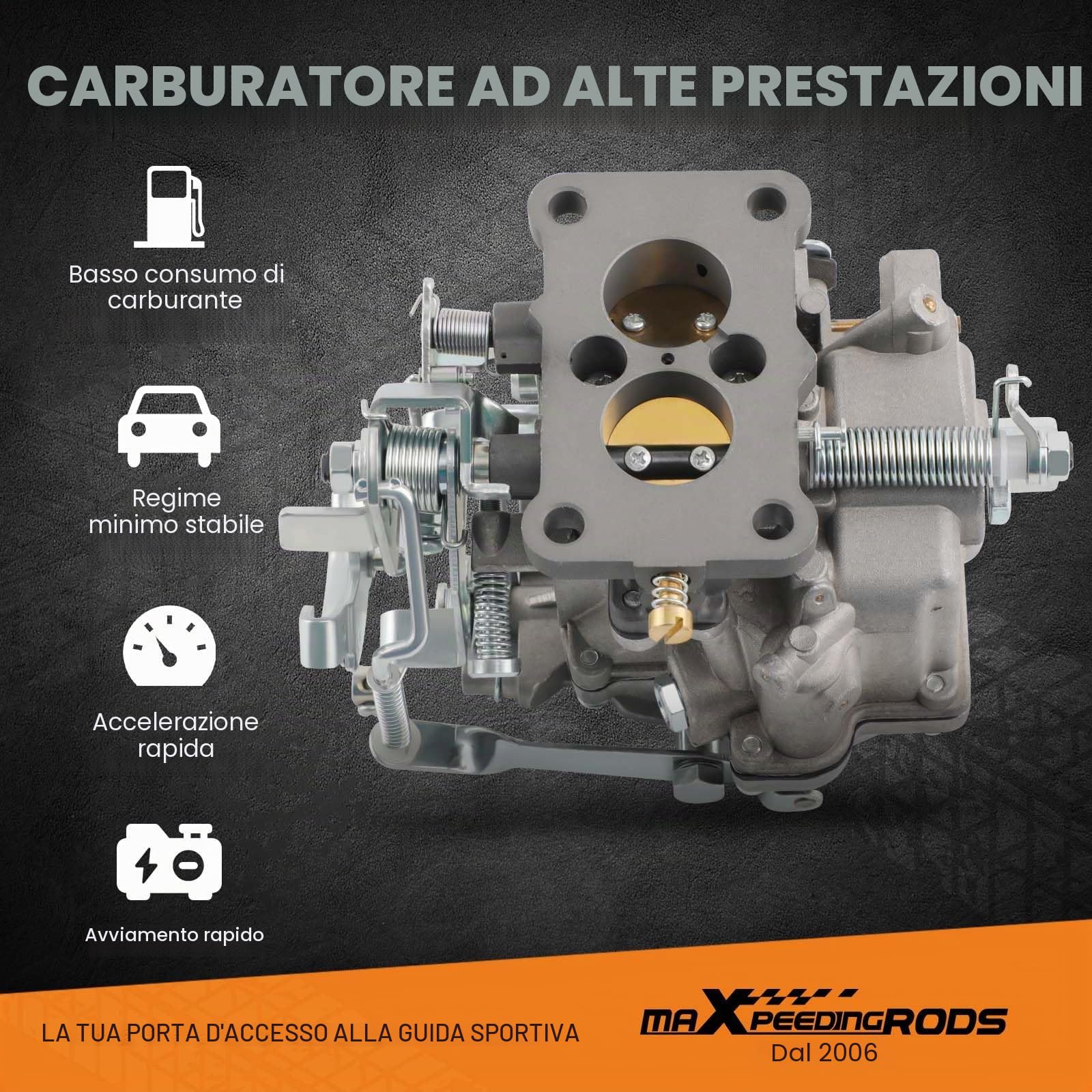 maXpeedingrods Carburatore per Suzuki SJ-Series Samurai Assembled 1986-1988 Carburador Carb 21100-24034