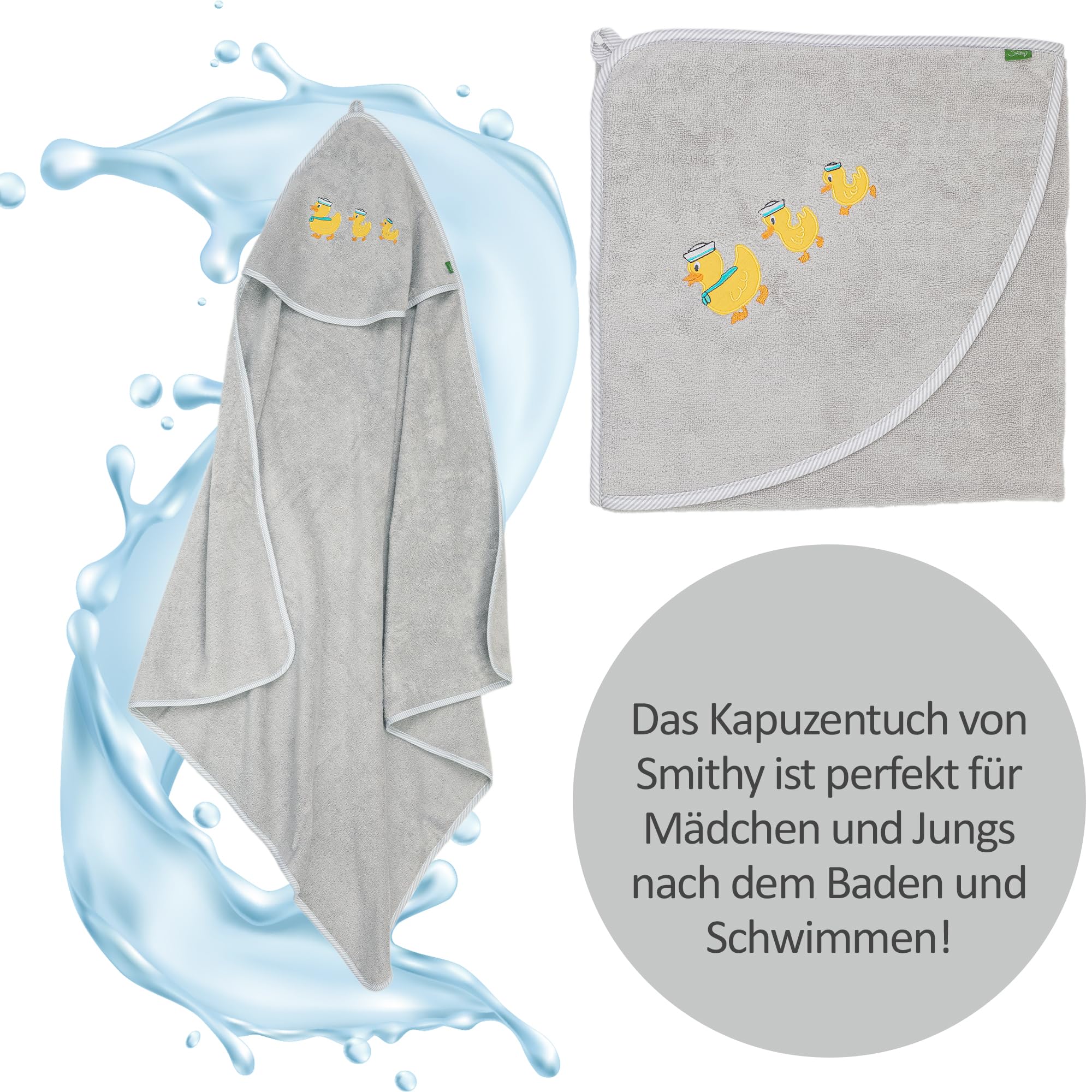 YeBon Asciugamano con cappuccio morbido e assorbente per bambini, con grazioso design a rana, per neonati, bambini, regalo perfetto per la doccia per ragazzi e ragazze, 140 x 71 cm (DK6