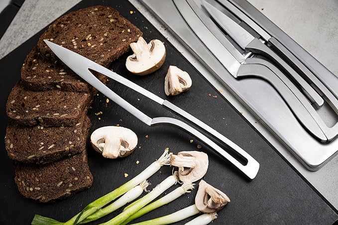 Set Cuchillos Cocina 4 Piezas Acero Inoxidable Base Magnética miniatura 2