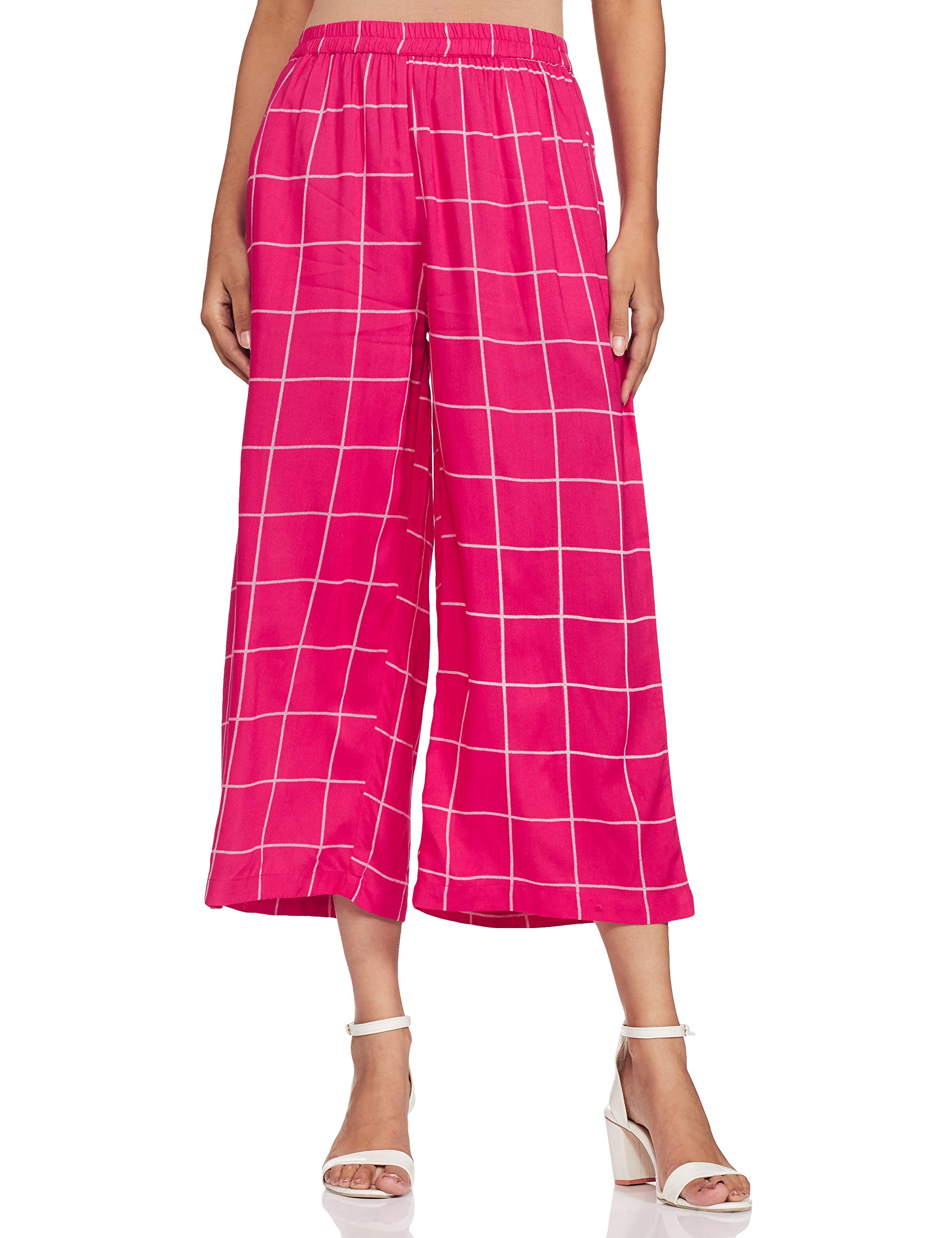 Amazon Brand - MyxWomen's Rayon Palazzo Bottom