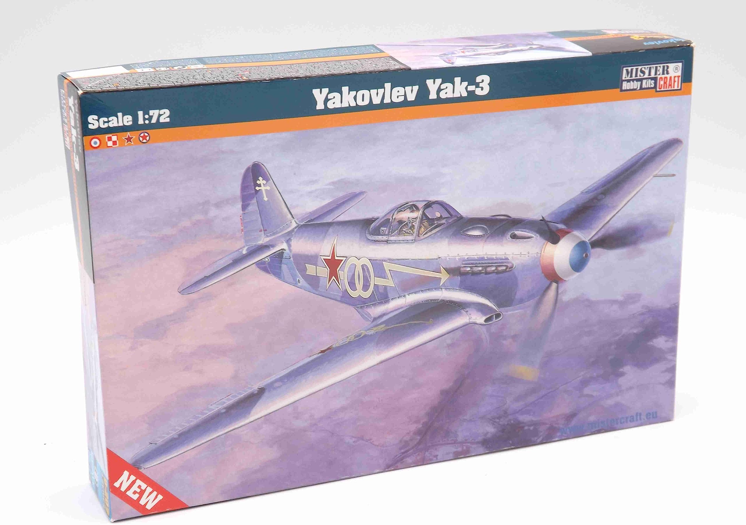 MisterCraft MCD207 1:72 Scale Yakovlev Yak-3" Model