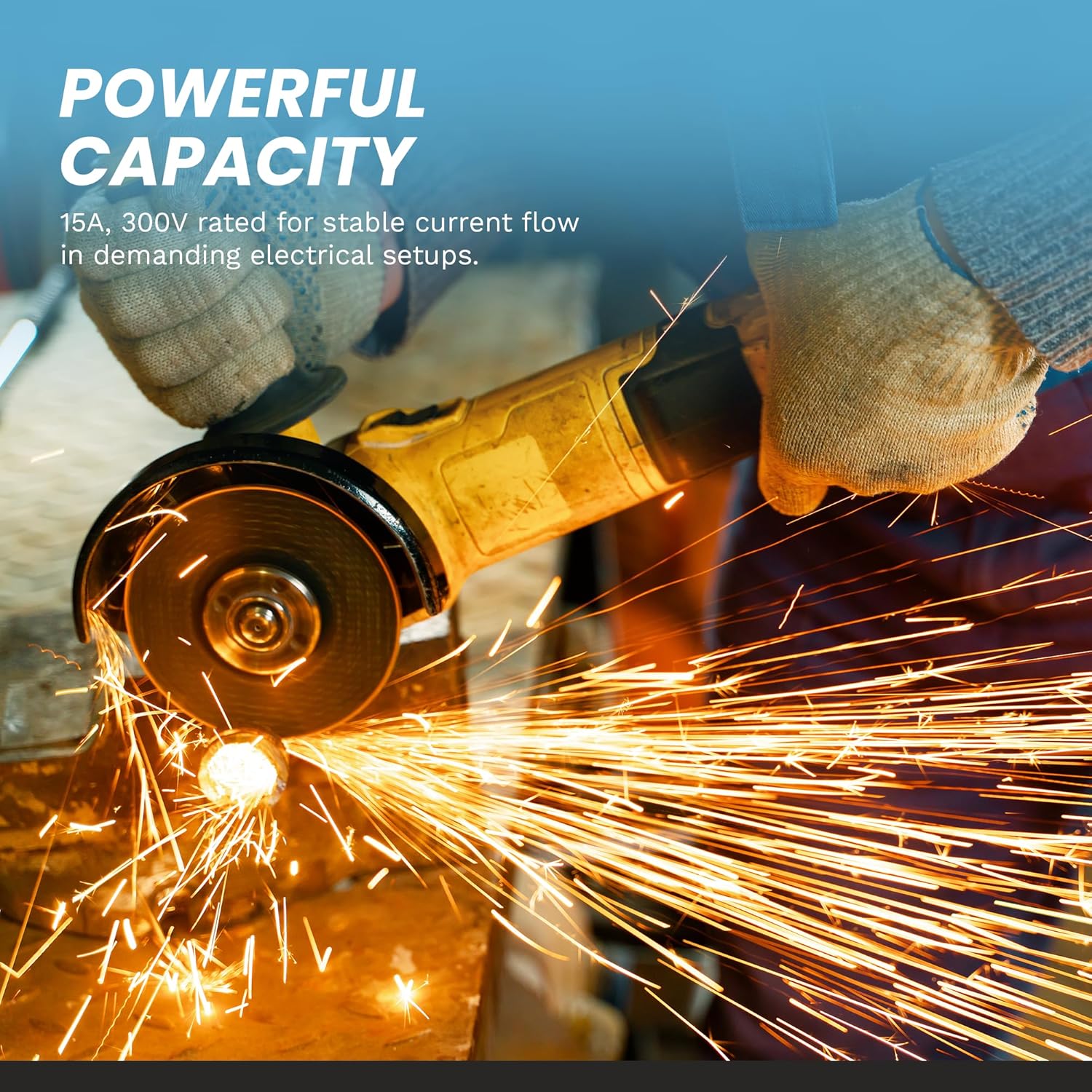 IronBox Electric 14/3 Bulk Cable - SJOOW Electrical Cable - 3 Wire Conductor, 15A, 300V - Water and Oil Resistant - Heavy Duty Portable Outdoor Extension Cord for Generator, HVAC System & More (250ft)