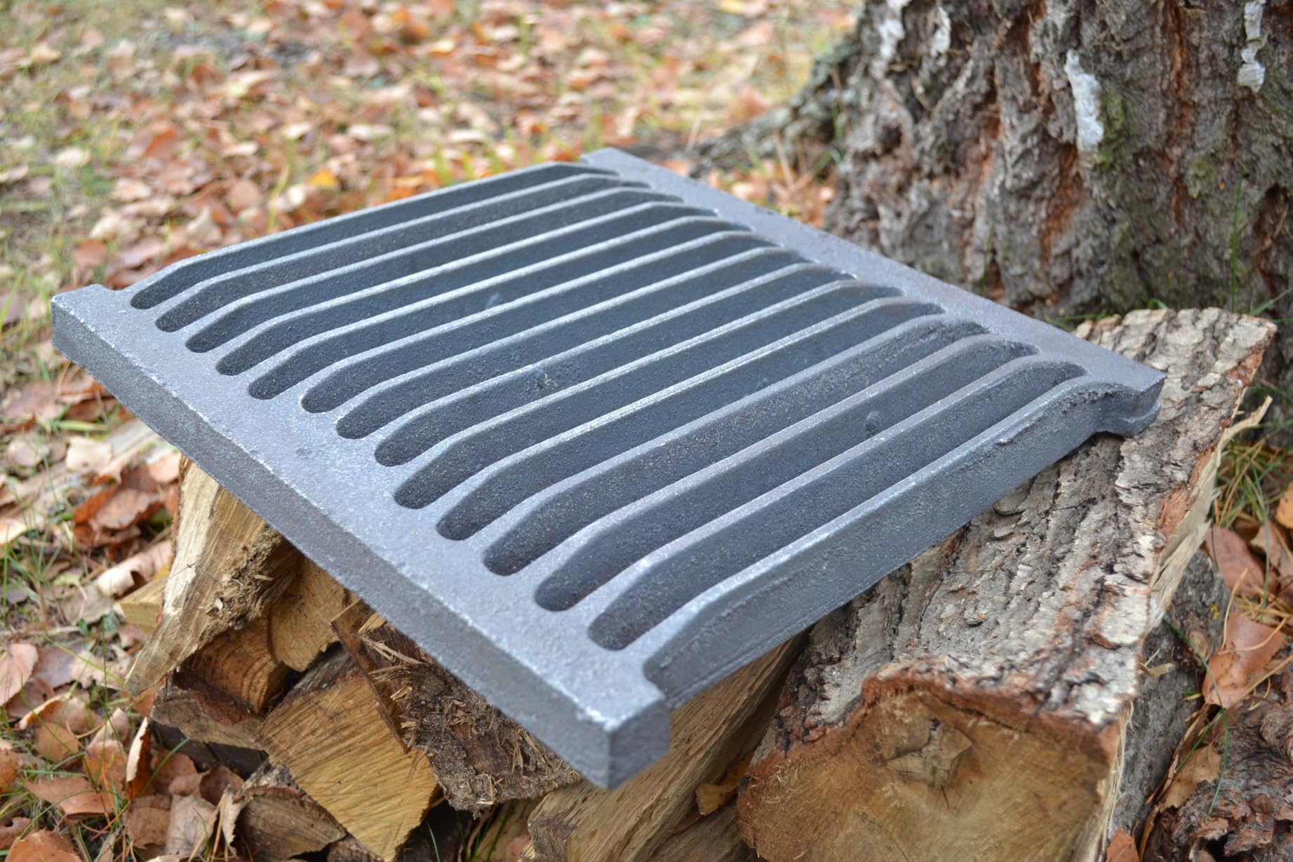 SEZAM 33 x 34 cm (32,7 x 34), robusta e massiccia, griglia per forno, griglia per ceneri in ghisa, diversi diametri, griglia per camino, griglia per stufa, griglia per forno, griglia per braciere