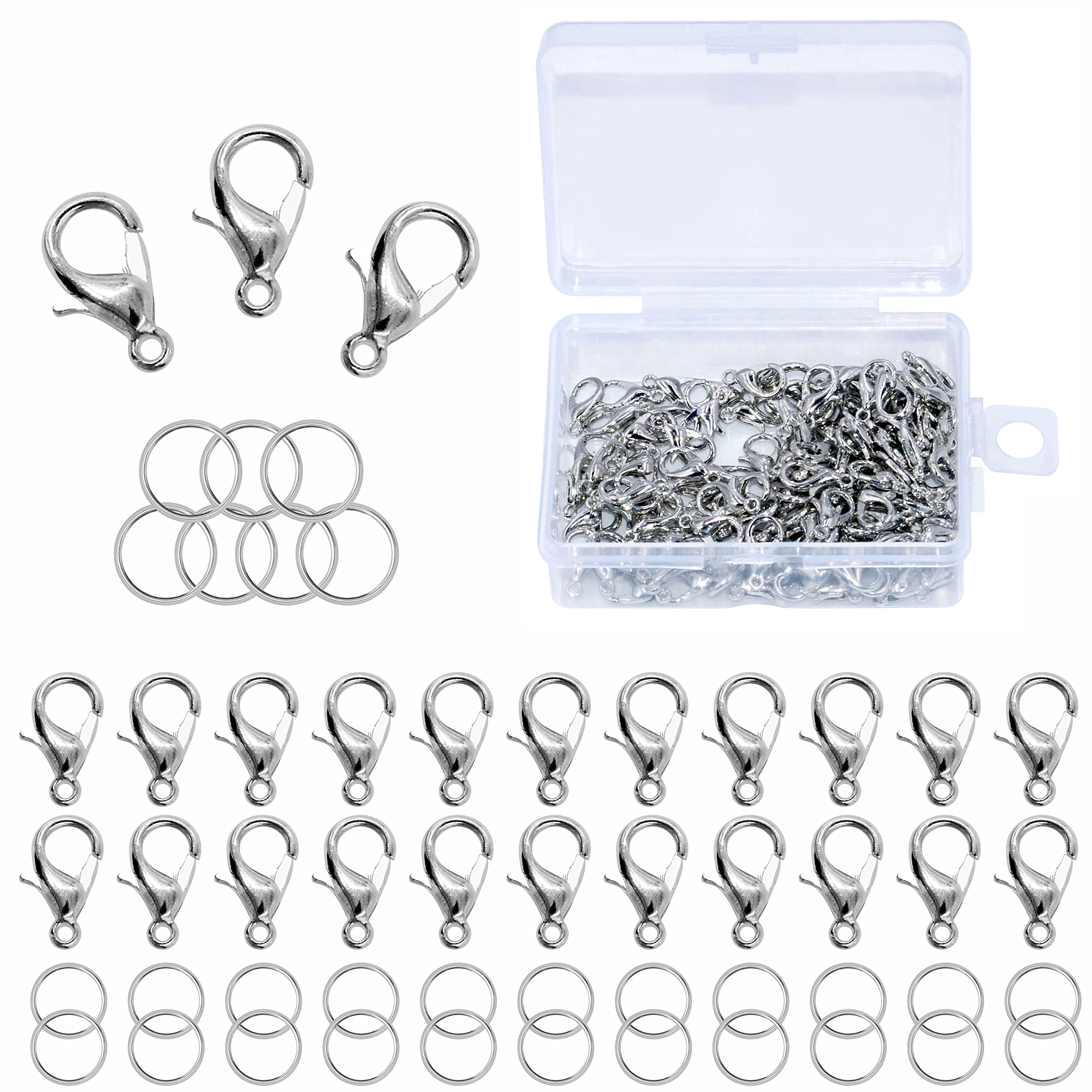 Fermoirs à Griffe De Homard En Alliage, 100 Pièces, Lanière Pivotante