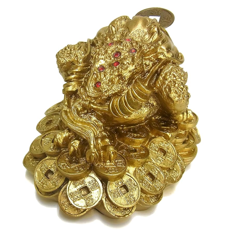 銭蛙 三本脚の蛙 縁起物 開運 金運 置物 風水 工芸品 楽天市場】風水 開運 置物 特大銭蛙（かえる）三本脚の蛙 カエル