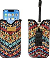 Vista 16 de Tainada Funda de transporte de neopreno a prueba de golpes para hombre y mujer, funda de transporte con cordón para el cuello, funda con lazo