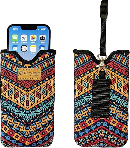 Miniatura 16 de Tainada Funda de transporte de neopreno a prueba de golpes para hombre y mujer, funda de transporte con cordón para el cuello, funda con lazo