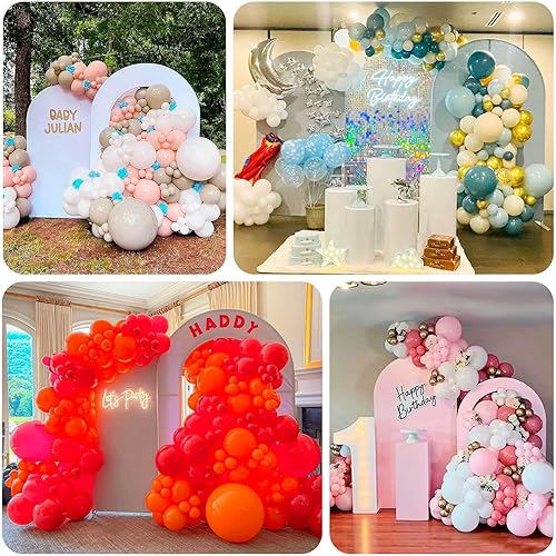 Miniatura 5 de Efavormart - Cubierta de fondo de arco abierto de elastano de 7 pies, funda de arco de boda en forma de U de doble cara