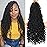 Leeven 7 Packs Faux Locs With Curly Ends 18 Inch Pre-looped Goddess Locs Crochet Hair 84 Strands Natural Black Crochet Bohemian Soft Locs Braiding Hair Extensions With Curls for Women 1B