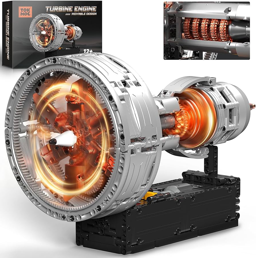 トゥンサフールページ Amazon.com: Tuajixz Motorized Turbofan Engine Building Blocks