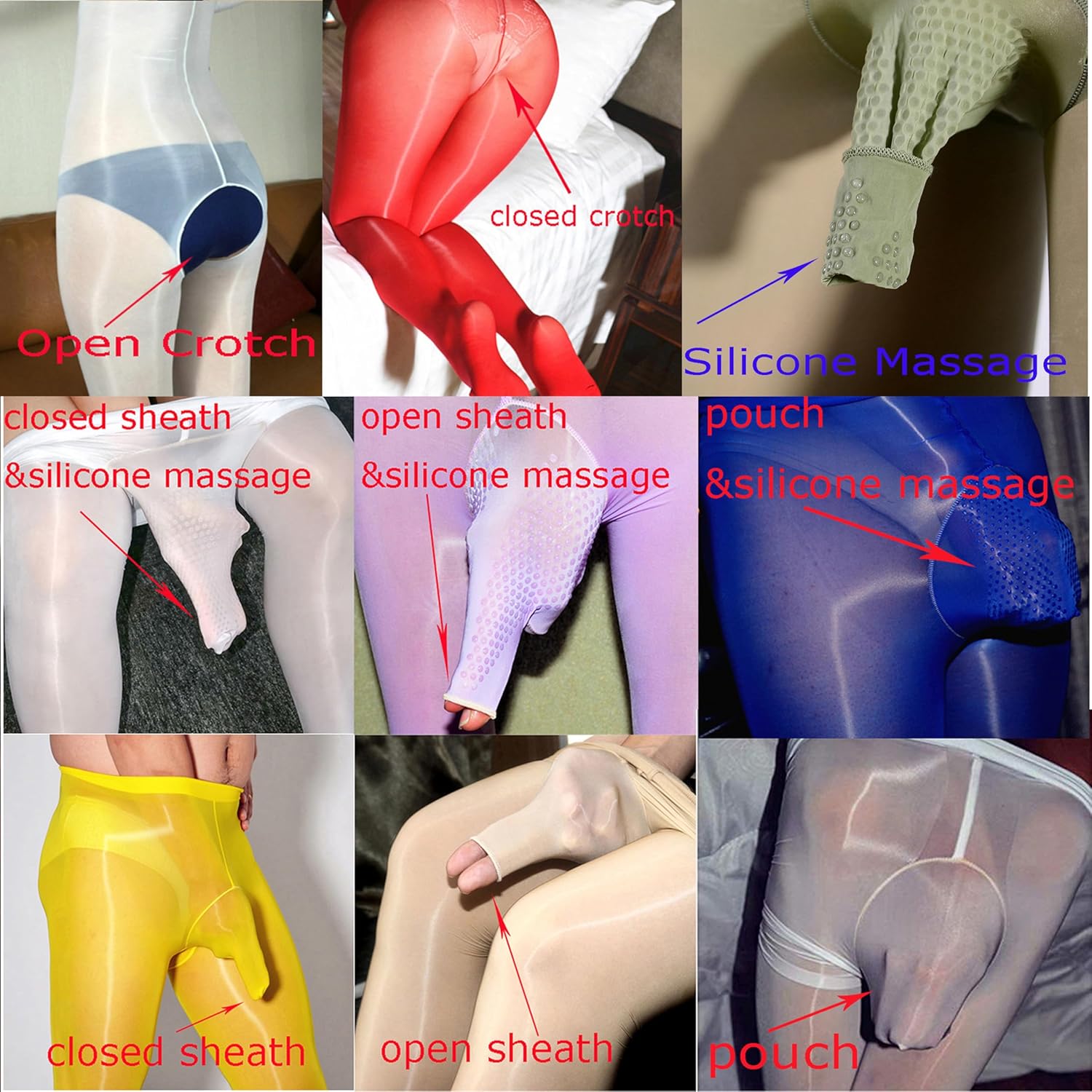 Unisex Women Men Sexy 8D Ultrathin Oil Shiny Full Bodystocking Glossy Silky Sheer Bodysuit with Gloves Toes Hood