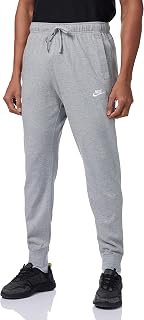 Men's NSW Club Jogger Jersey, Dark Grey Heather/White, Medium