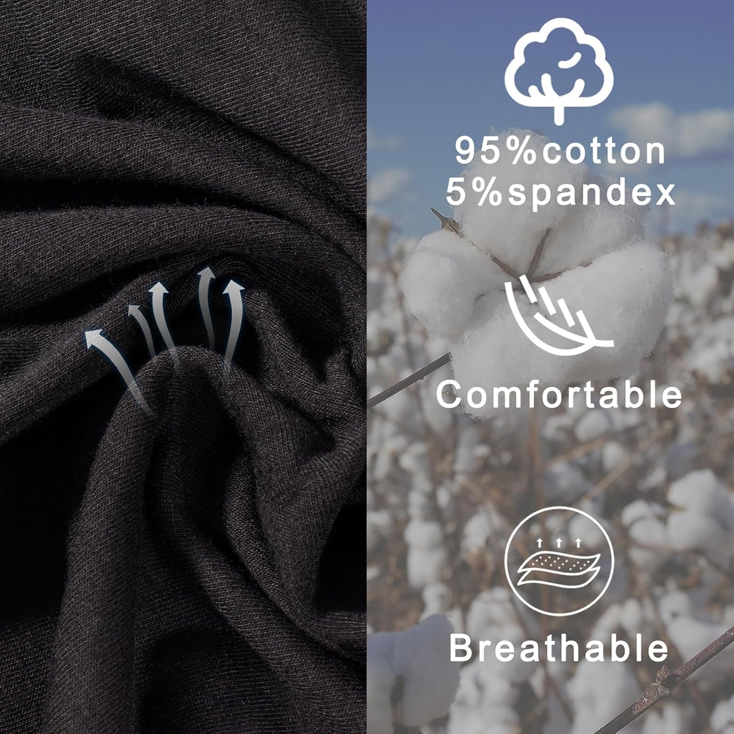 Ibeauti Womens Camisole with Shelf Bra Cotton Tank Top Adjustable Spaghetti Straps Cami Tops 3 Packs - Image 6