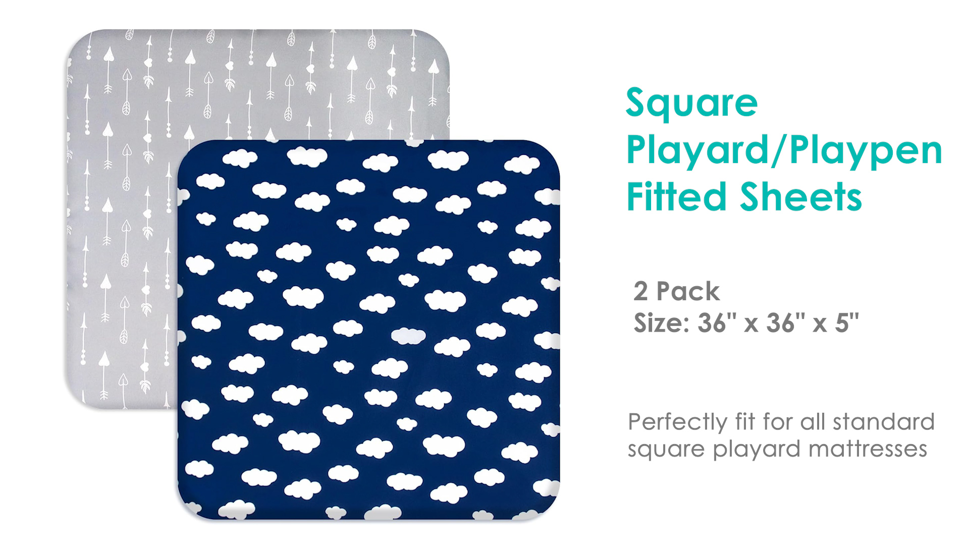 Amazon.com: Square Playard/Playpen Fitted Sheets, Perfect