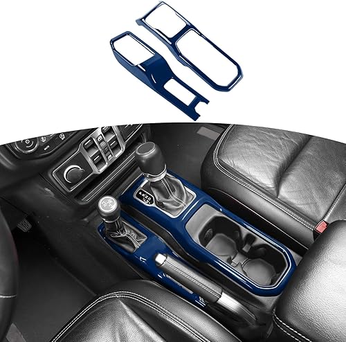 Miniatura 17 de RT-TCZ Cubierta de palanca de cambios para Jeep JL, color rojo, panel de ajuste de perilla de palanca de cambios 4WD para Jeep Wrangler JL JLU