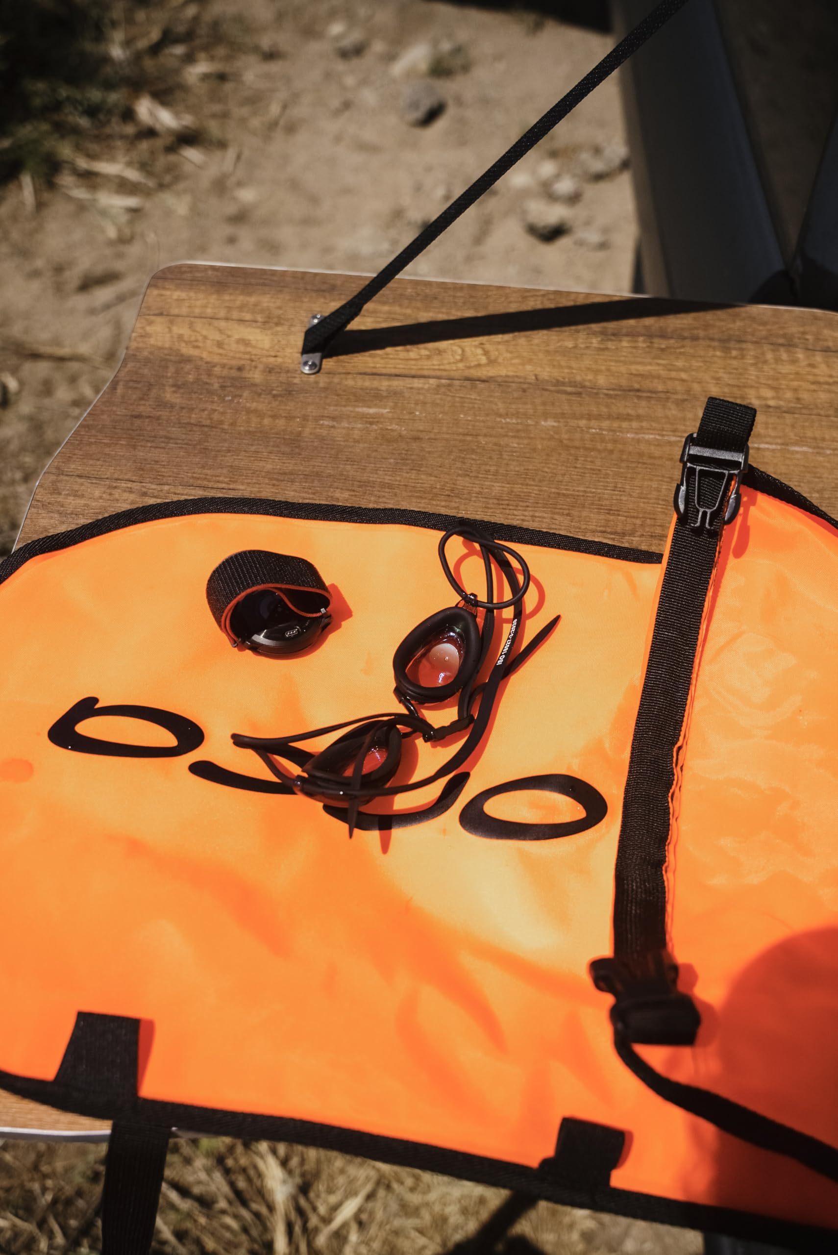 ORCA Open Water Tow Float - Hi-Vis Orange - Imperméable Anti-éclaboussures