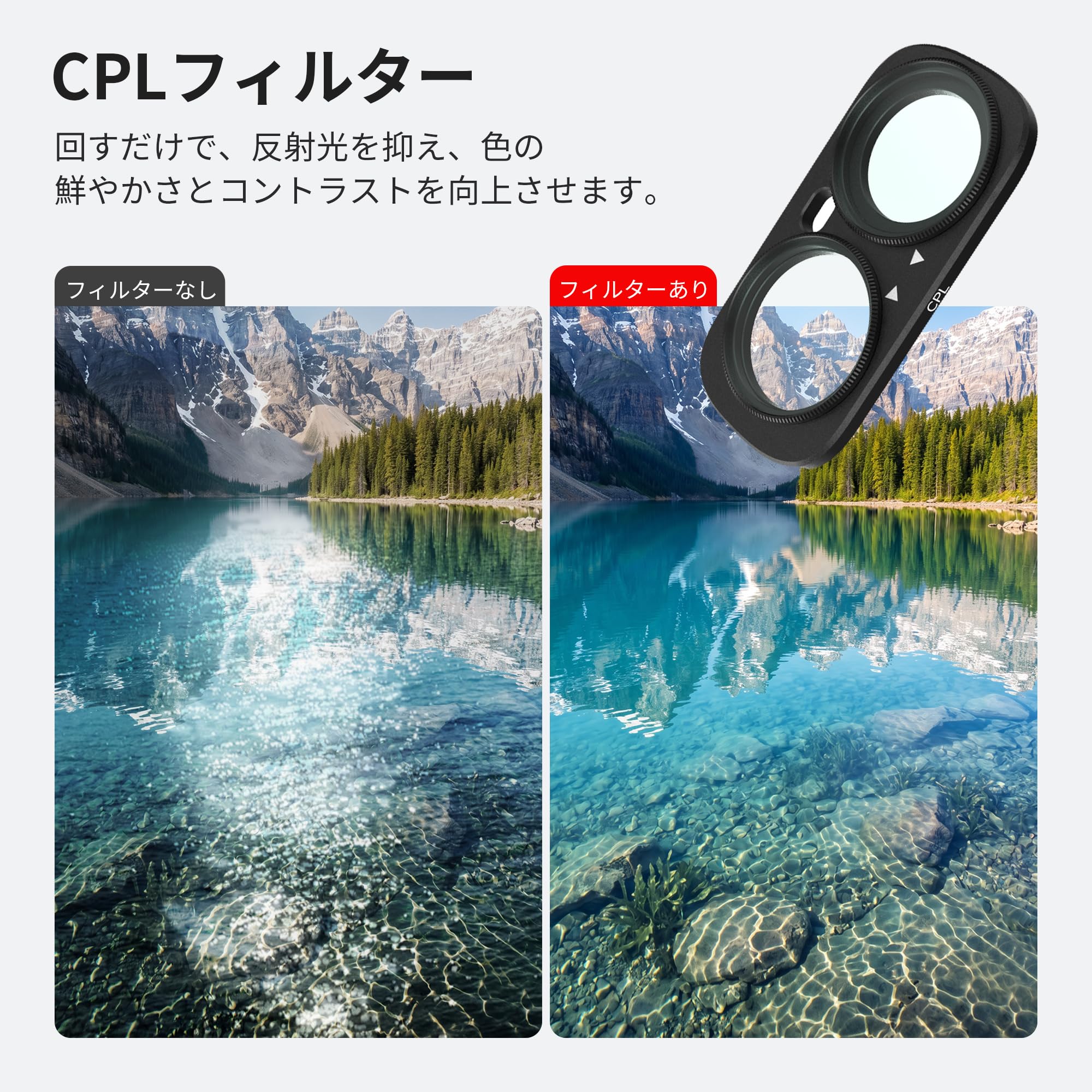 CYNOVA Filtro per Insta360 Luna Ultra compatibile con Insta360 Luna Ultra con CPL, UV, LPR, ND8 16 32, 1/4 Black Mist, vetro AGC, magnetico, ad alta trasparenza, montaggio facile, accessori Insta 360