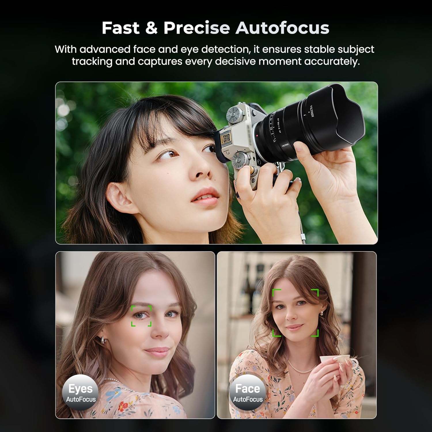 VILTROX 56mm f1.2 Z, AF 56/1.2 APS-C Auto Focus Lens for Z-Mount Cameras, Large Aperture Camera Lens for Nikon Zfc Z30 Z50 Z8 Z8II Z7 Z7II Z6 Z6II Z5 (56/1.2 Z)