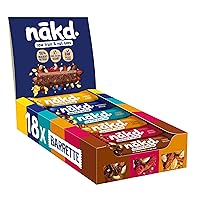 Nākd. Confezione Mista Nuovo Mix | Barrette Crude con Frutta e Frutta Secca | Ingredienti