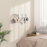 Vista 4 de pickpiff Ganchos adhesivos de pared para colgar en la puerta, gancho de metal para colgar toallas, bolso, bata, mochila, chaqueta, ropa, para baño