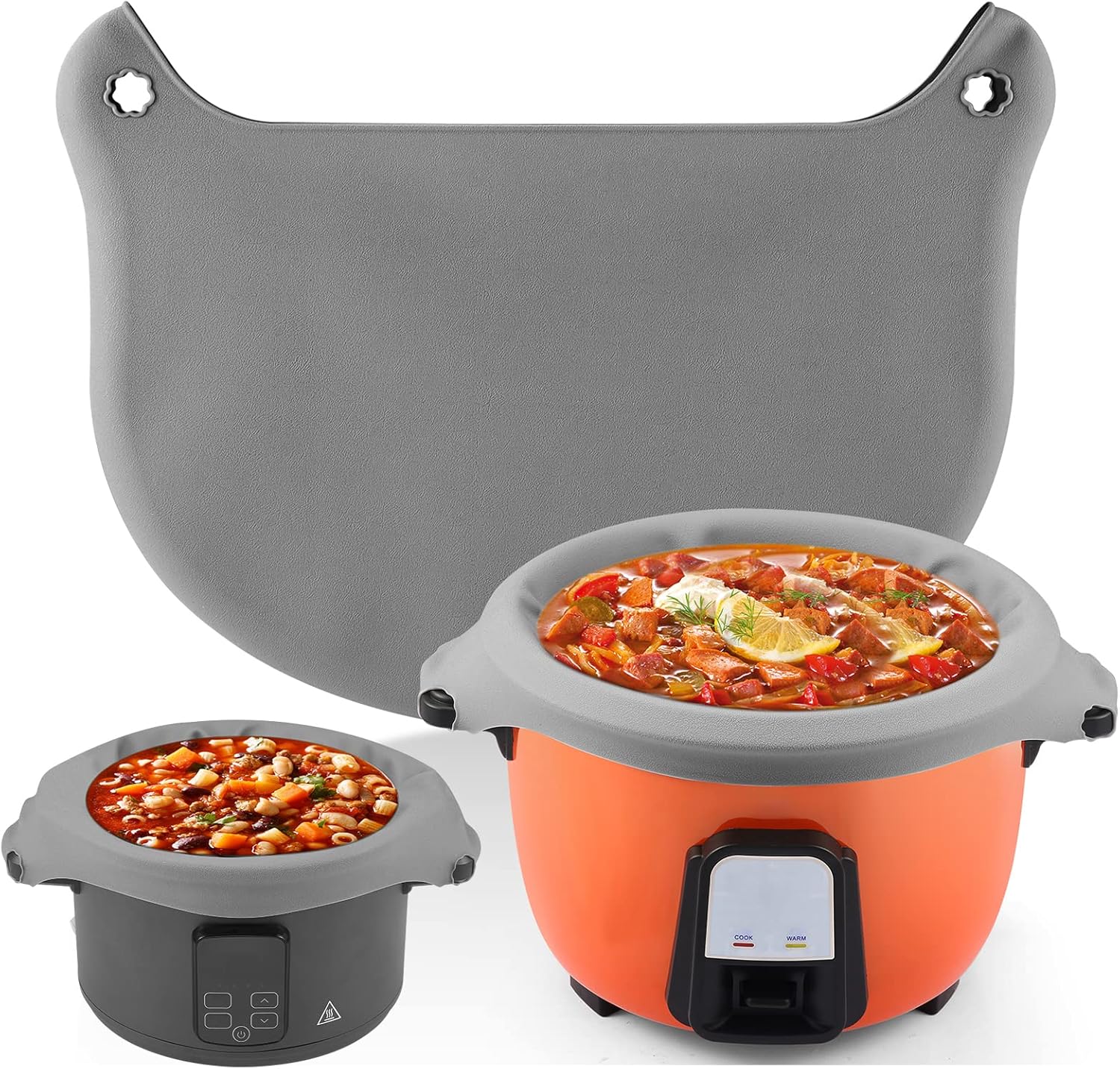 DOMUUH Silicone Slow Cooker Liners, Reusable Cooking Liner
