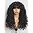 GORGIUS Veralux Blend Shaggy Haircuts Natural Black Curly Wig with Bangs Crafted with Style-Archive Technology: Premium Fiber & Remy Human Hair Blended, Realistic Look with True Scalp