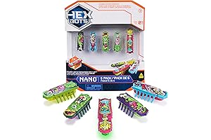 Hexbug Nano 5 Pack: Sensory Toys & Mini Robot Entertainment for Kids & Cats