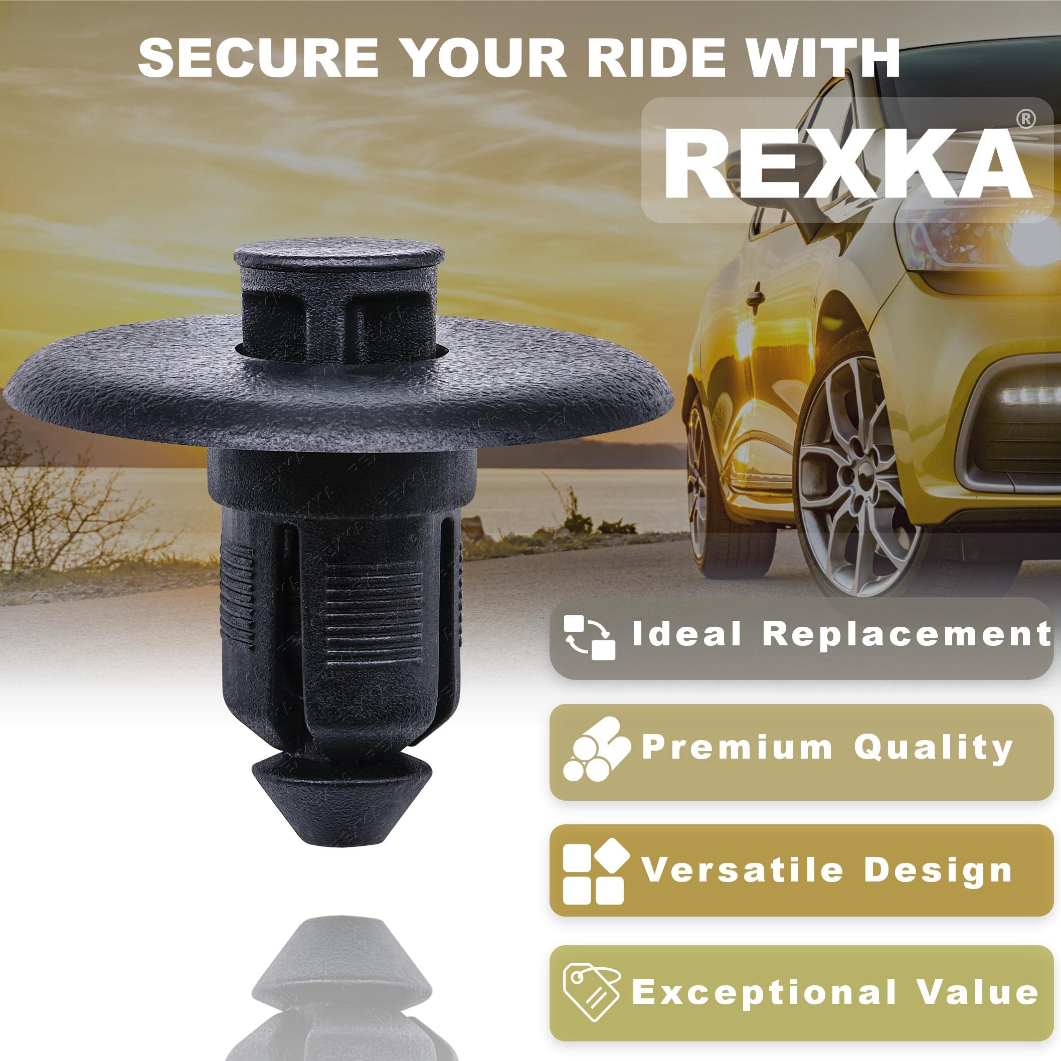PEACEMINUSONE 赤いクリップセット Amazon.com: Rexka 20pcs Cowl Push-Type Retainer Clips
