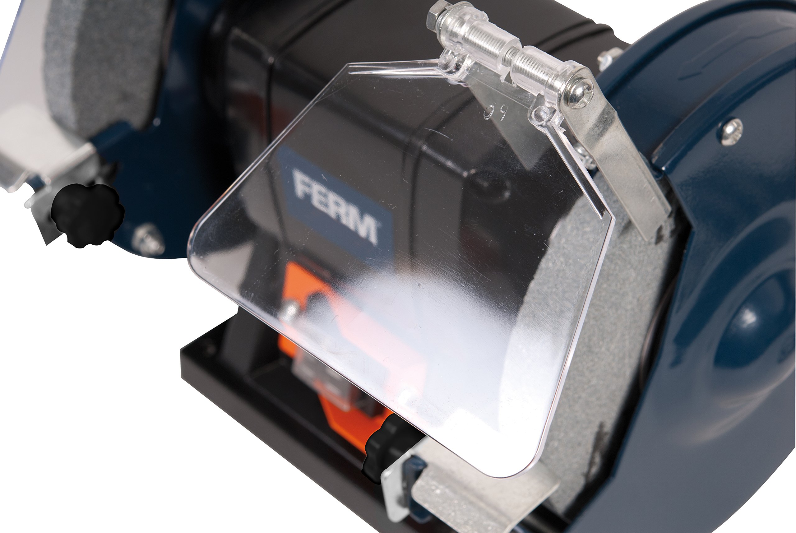 FERM Touret à meuler 150W 150mm - Incl. 2 pierres à aiguiser