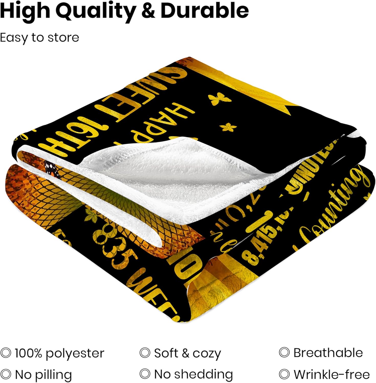 Sister Birthday Gifts from Sister, Sisters Blanket Gift from Brother, Sunflower Gifts for Women Birthday Christmas Decorations Throw Butterfly Blankets 50” x 60” - Image 7